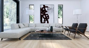 modern parlak iç mekan 3D resimleme