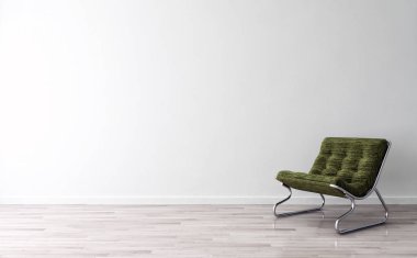 modern parlak iç mekan 3D resimleme