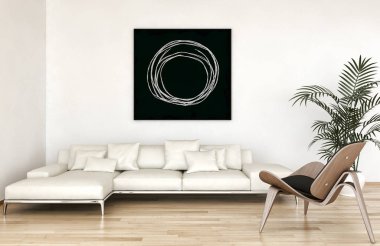 modern parlak iç mekan 3D resimleme