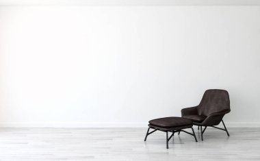 modern parlak iç mekan 3D resimleme