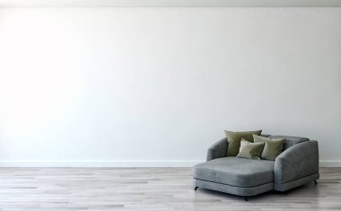 modern parlak iç mekan 3D resimleme