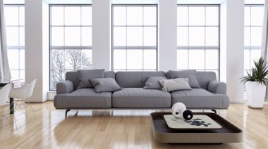 modern parlak iç mekan 3D resimleme