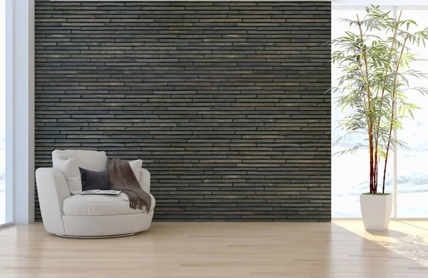 modern parlak iç mekan 3D resimleme
