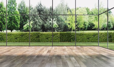 modern parlak iç mekan 3D resimleme