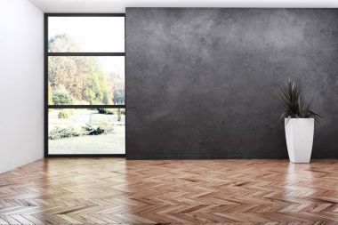 modern parlak iç mekan 3D resimleme