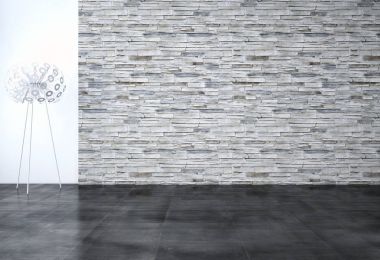 modern parlak iç mekan 3D resimleme