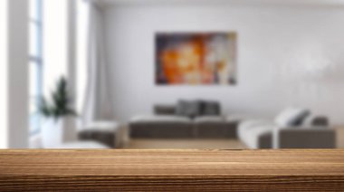 modern parlak iç mekan 3D resimleme