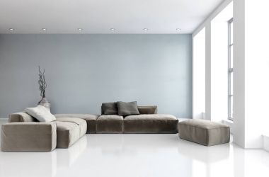 modern parlak iç mekan 3D resimleme