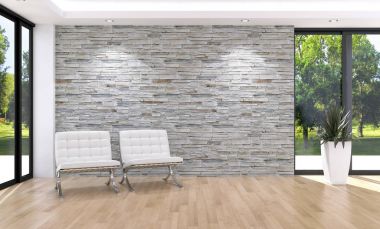 modern parlak iç mekan 3D resimleme