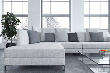 modern parlak iç mekan 3D resimleme