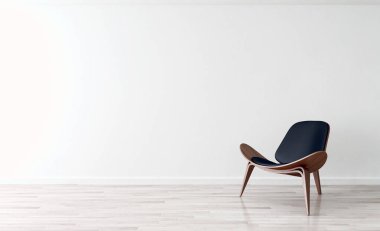 modern parlak iç mekan 3D resimleme