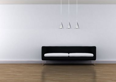 modern parlak iç mekan 3D resimleme