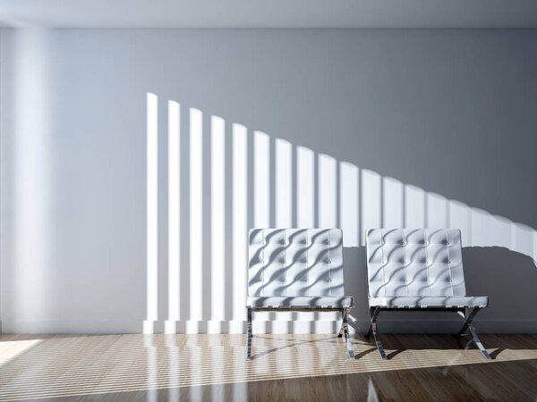 современные яркие интерьеры 3D рендеринг иллюстрации