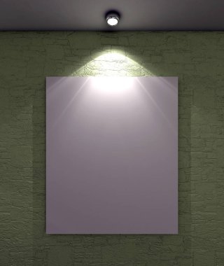 modern parlak iç mekan 3D resimleme