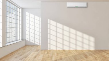 modern parlak iç mekan 3D resimleme