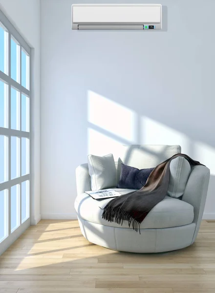 Moderno luminoso interni 3d rendering illustrazione — Foto Stock
