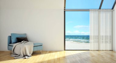 modern parlak iç mekan 3D resimleme