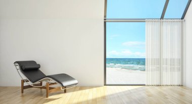 modern parlak iç mekan 3D resimleme