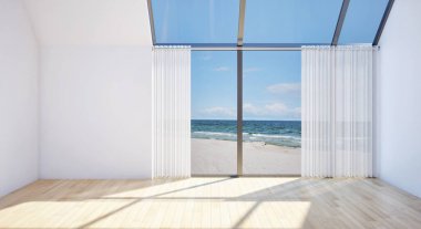 modern parlak iç mekan 3D resimleme