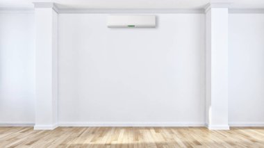 modern parlak iç mekan 3D resimleme