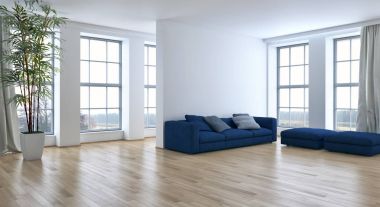 modern parlak iç mekan 3D resimleme