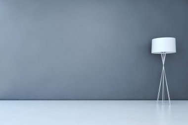 modern parlak iç mekan 3D resimleme