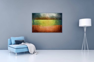 modern parlak iç mekan 3D resimleme