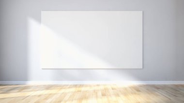 modern parlak iç mekan 3D resimleme