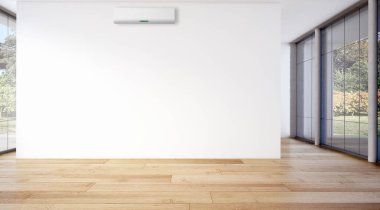 modern parlak iç mekan 3D resimleme