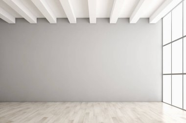 modern parlak iç mekan 3D resimleme