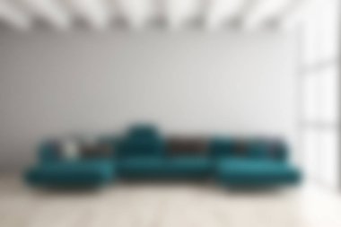 modern parlak iç mekan 3D resimleme