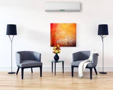 modern parlak iç mekan 3D resimleme