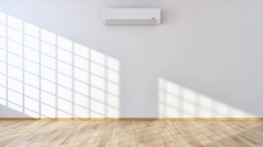 modern parlak iç mekan 3D resimleme