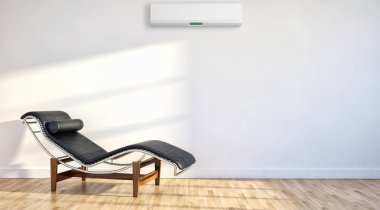 modern parlak iç mekan 3D resimleme