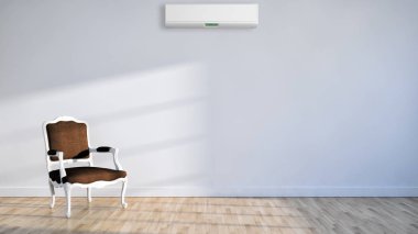 modern parlak iç mekan 3D resimleme