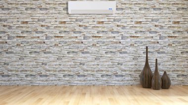 modern parlak iç mekan 3D resimleme