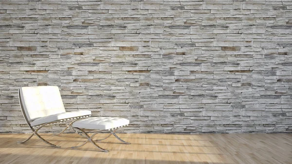 modern parlak iç mekan 3D resimleme