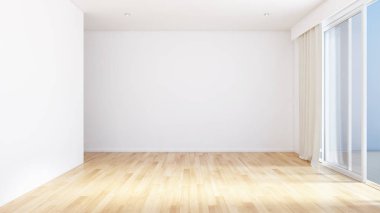 modern parlak iç mekan 3D resimleme