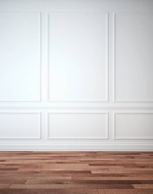 modern parlak iç mekan 3D resimleme