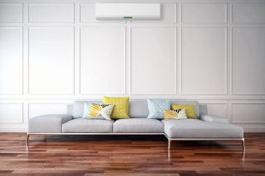 modern parlak iç mekan 3D resimleme