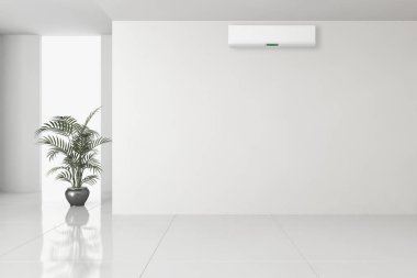 modern parlak iç mekan 3D resimleme