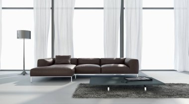 modern parlak iç mekan 3D resimleme