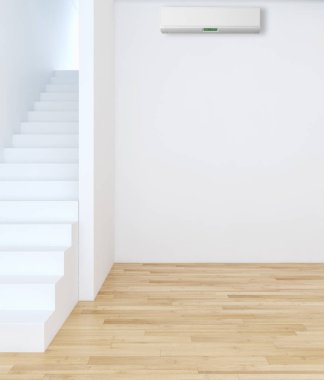 modern parlak iç mekan 3D resimleme