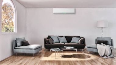 modern parlak iç mekan 3D resimleme