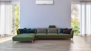 modern parlak iç mekan 3D resimleme