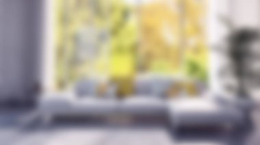 modern parlak iç mekan 3D resimleme