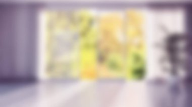 modern parlak iç mekan 3D resimleme