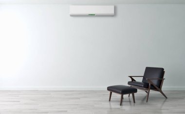 modern parlak iç mekan 3D resimleme