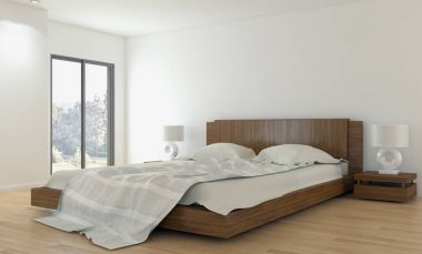 modern parlak iç mekan 3D resimleme