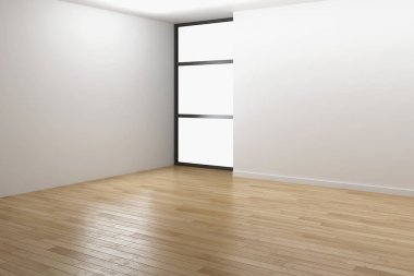 modern parlak iç mekan 3D resimleme